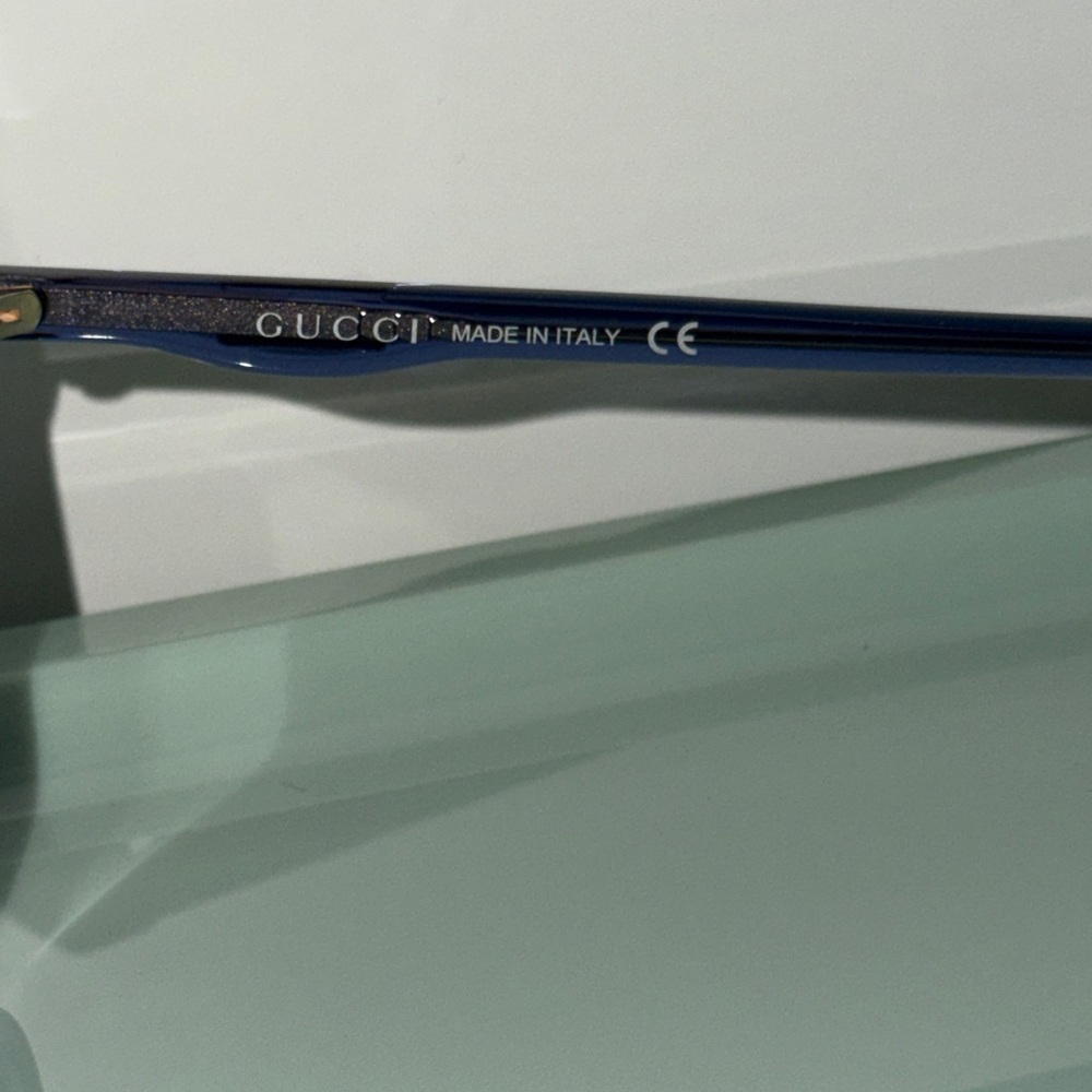 Gucci Blue Sunglasses round square - Picture 5 of 6